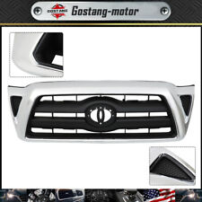 Front Grille Chrome Shell With Black Grill Plastic For 2005-2011 Toyota Tacoma