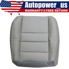 For 2002-2007 Ford F250 F350 Lariat Passenger Bottom Leather Seat Cover Gray
