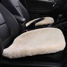 Car Auto Seat Pad Genuine Sheepskin Australian Soft Wool Cover Cushion Pearl