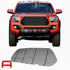 For 2016 17 2018 Toyota Tacoma Black Billet Grille Cut Out Replacement Insert