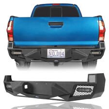 Off-road Style Rear Back Bumper Fit Toyota Tacoma 2005-2015 Powder Coated Steel