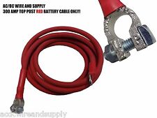 Battery Relocation Kit 1 Awg Hd Welding Cable Top Post - Lug 12 Ft Red Only