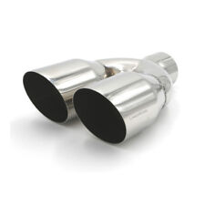 2.5 In 3.5 Out 10 Length Stainless Steel Exhaust Dual Pipe Tip Single Wall