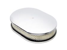12in. Aluminum Oval Air Cleaner Paper Filter Dome- Polished