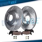 Front Drilled Slotted Rotors Brake Pads For Honda Civic Del Sol Civic Crx