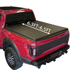 For 09-22 Dodge Ram 1500 2500 3500 6.5ft Bed Soft Vinyl Roll Up Tonneau Cover