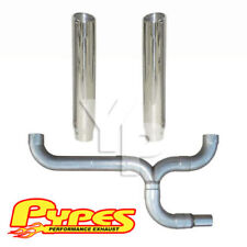 6 Slant Double Stack Stainless Pypes Exhaust Kit Dodge 2500 3500 Diesel Truck