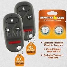 2 For 2002 2003 2004 Honda Cr-v Remote Car Control Keyless Entry Key Alarm Fob