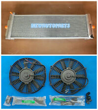 24x8x2.5 Air To Water Intercooler Heat Exchanger Radiator Fans Universal
