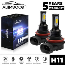 H11 Led Headlight Super Bright Bulbs Low Beam Conversion Kit White 6000k 2-pack