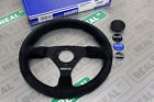 Sparco R 383 Competition Steering Wheel 330mm Diameter 39mm Dish Suede Black