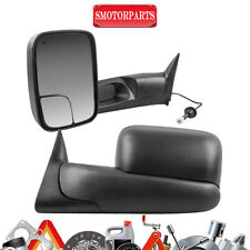Pair Power Heated Tow Mirrors For 98-01 Dodge Ram 1500 2500 3500 Left Right