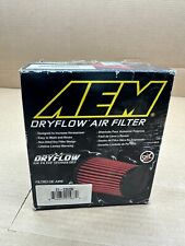 Aem Dryflow Universal Round Tapered Red Synthetic Air Filter 21-205dk