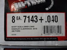Hi-tech 7143.040 Piston Set Of 8 Fits 460 Ford