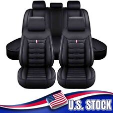 Car 5-seat Covers Front Rear Leather For Dodge Ram 1500 2008-2022 2500 3500 Ad