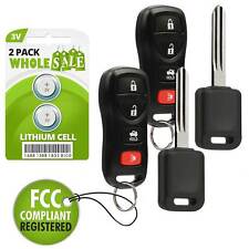 2 Replacement For 2005 2006 Nissan Altima Maxima Key Fob Remote