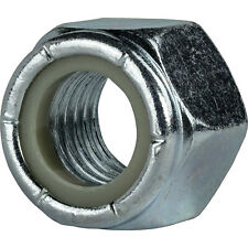 Nylon Insert Hex Lock Nuts Zinc Plated Grade 2 Steel Nyloc All Sizes Available