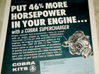 1967 Supercharger Ad 260289 V8 Enginemustang Shelby Gt 350500-cobra Kits302