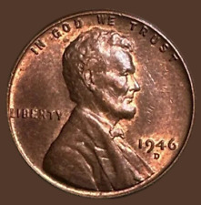 1946-d Lincoln Wheat Cent Penny Coin 6617n Extra Fine