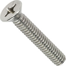 10-32 Flat Head Machine Screws Phillips Stainless Steel All Sizes Quantities