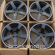 20 5 Spoke Classical Style Wheels Rims Gloss Black 20x10 Offset 19 Set Of 4