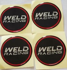 4x Weld Racing 601-3010 Emblem Logo Wheel Rim Hub Center Cap Stickers 2 50mm