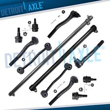 12pc Front Drag Link Tie Rods Ball Joint Sway Bar For 99-04 Jeep Grand Cherokee
