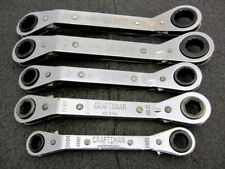 Vintage Craftsman 5pc Metric Offset Box End Ratcheting Wrench Set Made In Usa