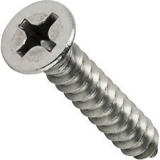 14 Phillips Flat Head Self Tapping Sheet Metal Screws Stainless Steel All Sizes