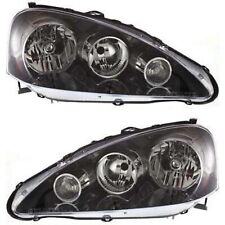 Headlights Headlamps Left Right Pair Set New For 05-06 Acura Rsx