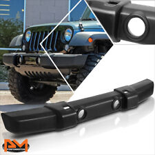 For 07-18 Jeep Wrangler Oe Style Front Lower Bumper Wtow Hook Fog Light Holes