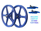 Skyway Tuff Ii Sb Wheelset Blue 20 With Tuff Pads