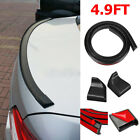 59 Car Rear Wing Lip Spoiler 3d Glossy Black Tail Trunk Roof Trim Sticker Decor