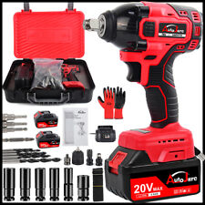 550n.m Cordless Electric Impact Wrench Gun 12 High Power Driver With Battery