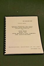 Star Machine 1476 Disc 1400 Drum Brake Lathe Operation Parts Manual