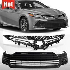 Fit 2021 2022 Toyota Camry Le Xle Front Bumper Upper Grill Lower Grille Or Set