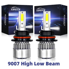 Pair 9007 Led Headlight Conversion Hilo Beam For Ford F-250 Cab Pickup 92-2003