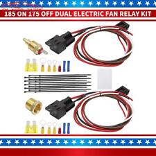 185 On 175 Off 40a Dual Electric Fan Relay Kit With Thermostatic Sensor Switch