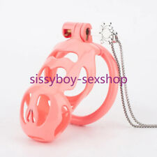 Classics Lotus-shaped Pink Chastity Cage Key Necklace Integrated Locks Device