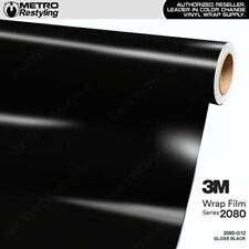 3m 2080 Gloss Black Vinyl Vehicle Car Wrap Decal Film Sheet Roll G12