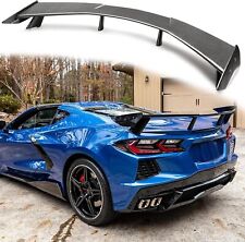 Carbon Fiber Look Rear High Wing Spoiler Fits For 2020-2023 Corvette C8 Models