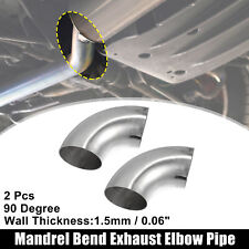2 Pcs Od 3 Inch 90 Degree Ss304 Stainless Steel Bend Tube Exhaust Elbow Pipe