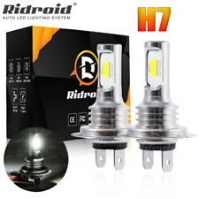 2x Super Bright H7 Led Headlight Bulbs Conversion Kit High Low Beam 6000k White