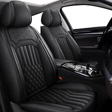 For Honda Accord 2003-2017 Car 5-seat Covers Faux Leather Cushion Full Set Black