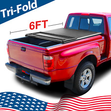 Soft Tri-fold Bed Cover Tonneau Cover For 93-04 Ranger With Flaresidesplash 6ft
