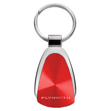 Plymouth Classic Tear Drop Key Ring Red