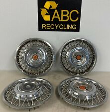 1985 1986 Oldsmobile 98 Wire Hubcaps Wheel Cover Full Set