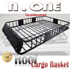 61x38 Rooftop Storage Rack Cross Bars Cargo Basket Extend Carrier For Jeep
