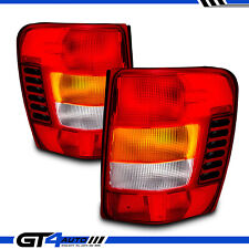 For 1999-2004 Jeep Grand Cherokee Red Oe Style Replacement Tail Lights Pair
