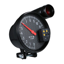5 Car Meter Tachometer Gauge Tacho Meter 7 Color Led Shift Light 0-11000 Rpm